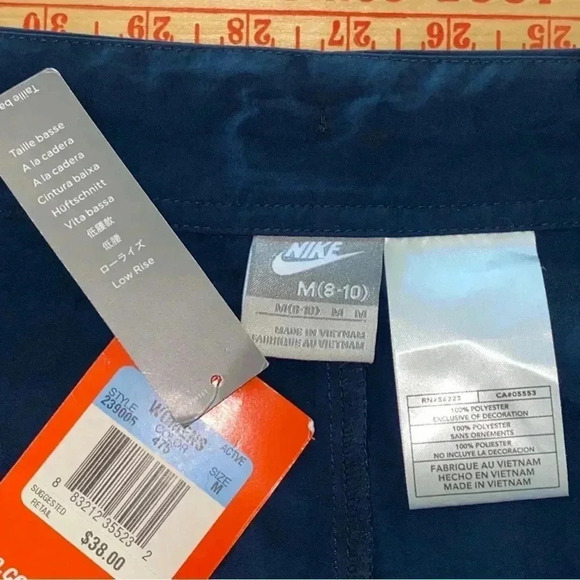 NIKE Women’s Summer Ankle Capris Navy NWT Size M (8-10) - Picture 8 of 9